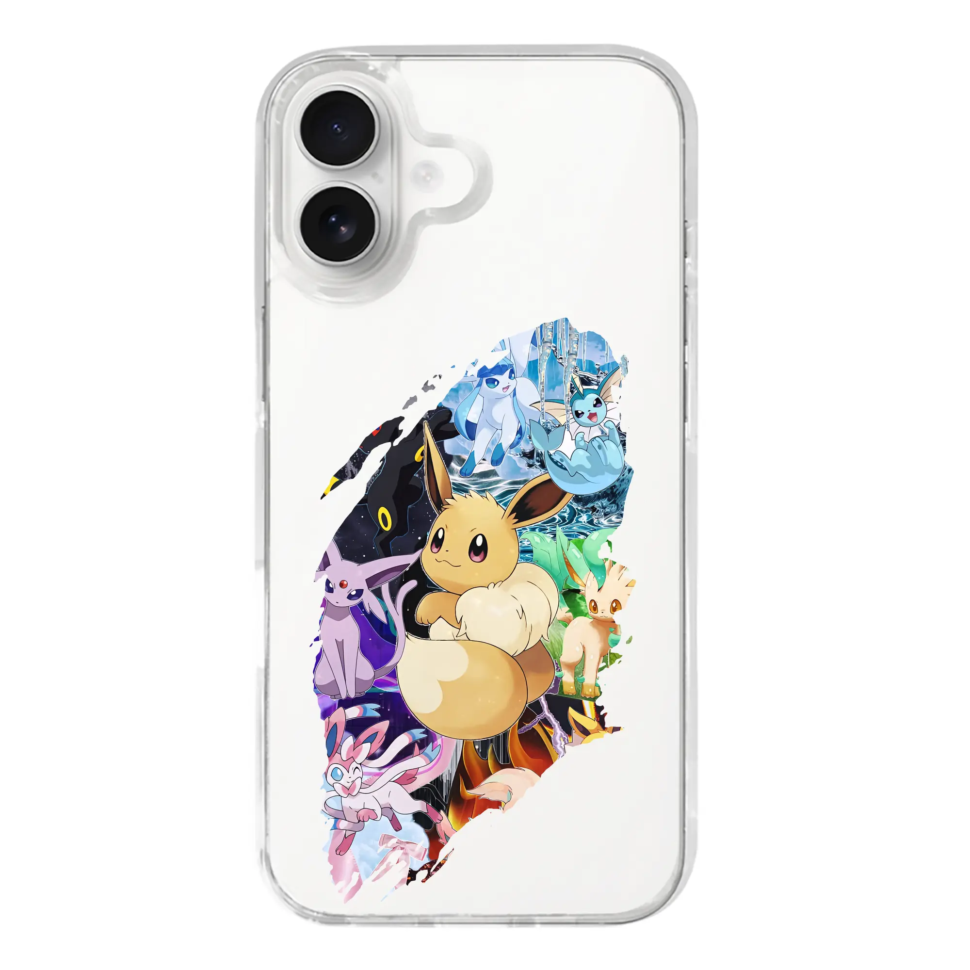 ポケモン グッズ,イーブイ - iPhone 17シリーズ 透明スマホケース – 薄型・耐衝撃・精密フィット保護カバー